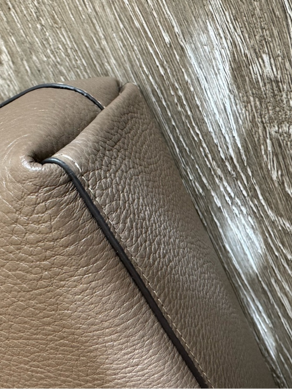 COACH Georgia Taupe Leather Satchel - Picture 12 of 14
